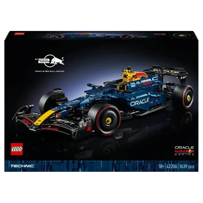 Konstruktors LEGO Technic Oracle Red Bull Racing RB20 F1 Auto 42206, 1639 gab.