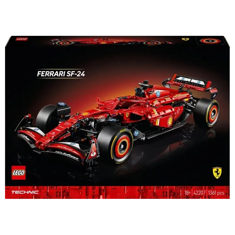 Konstruktors LEGO Technic Ferrari SF-24 F1 auto 42207, 1361 gab.