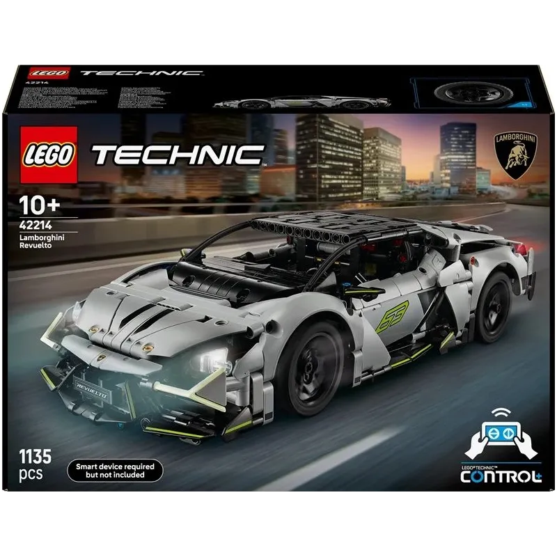 Konstruktors LEGO Technic Lamborghini Revuelto sporta superauto 42214, 1135 gab.