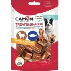 Camon Лакомство для собак - Кубики ягненка - трески 80г