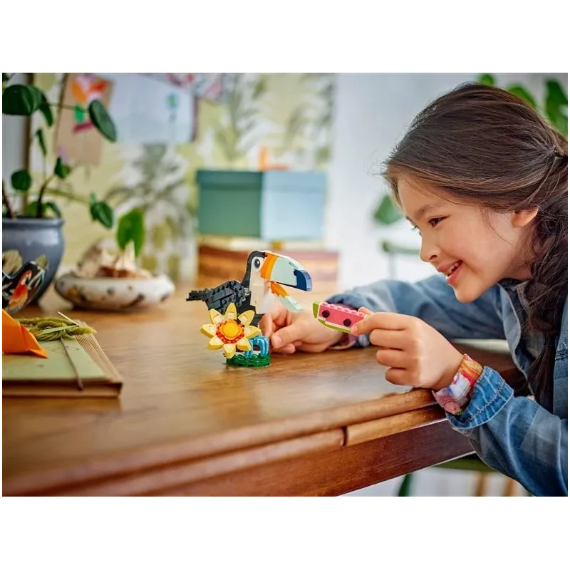 Konstruktors LEGO Creator 3in1 Savvaļas dzīvnieki: Tropu tukāns 31173, 225 gab.