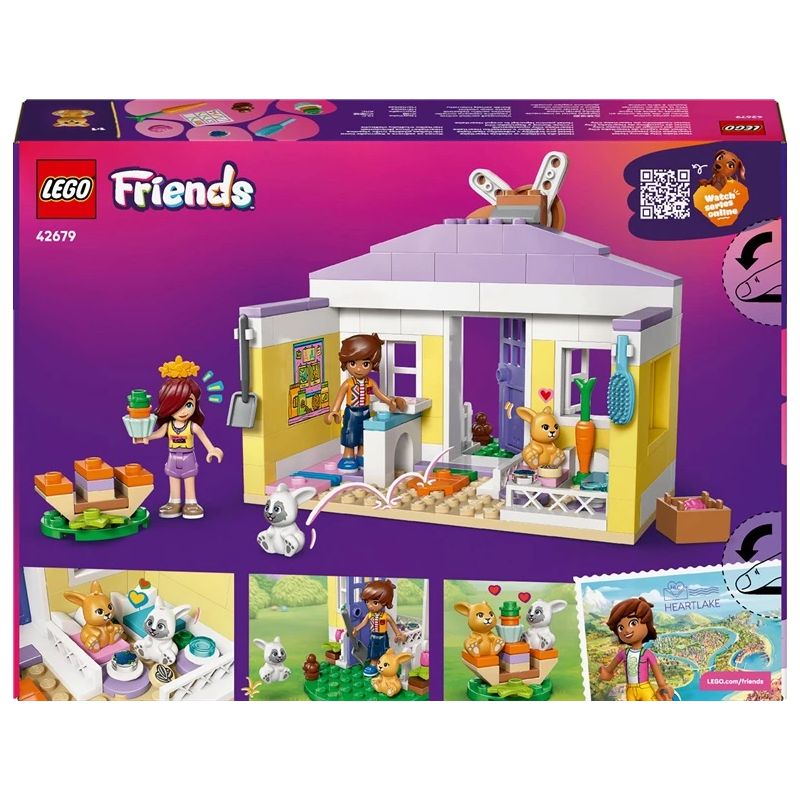 Konstruktors LEGO Friends Hārtleikas pilsētas trušu viesnīca, rotaļu komplekts 42679, 161 gab.