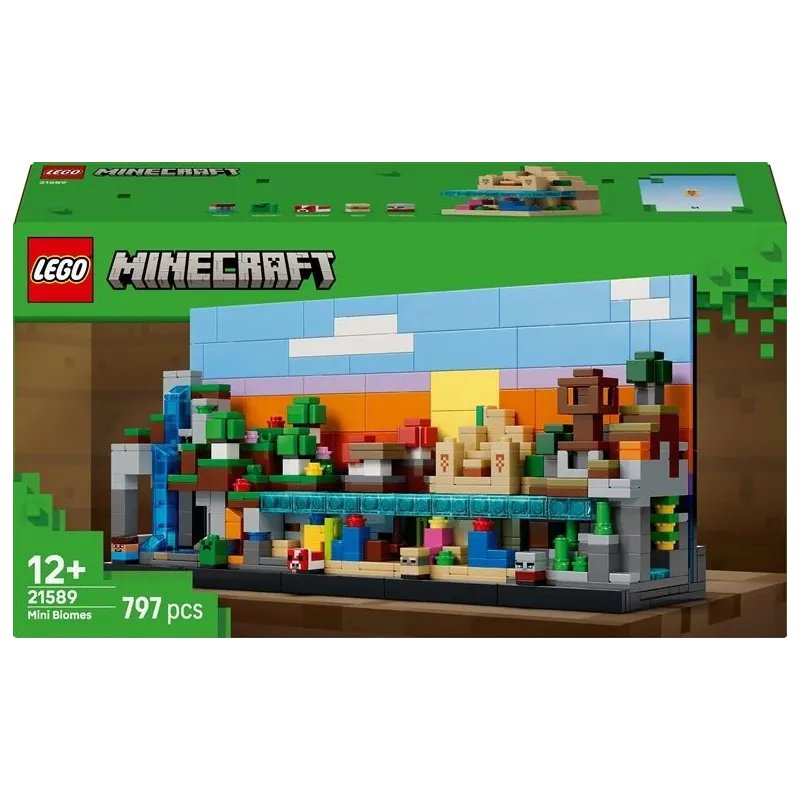 Konstruktors LEGO Minecraft Mini Biomes 21589. 797 gab.
