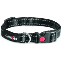 Kaklasiksna suņiem melna kr. un atstaroj. šuvēm 20mmx33-53cm