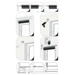Rullo žalūzijas Domoletti Amelia IV, brūna krās.-rozā krās., 80 cm x 170 cm