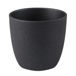 Keramikas puķu pods emi d18 grafīta kr.