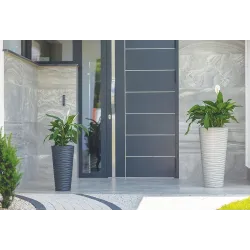 Lillepott Form Plastic Slim 2724, plastik, antratsiit v.