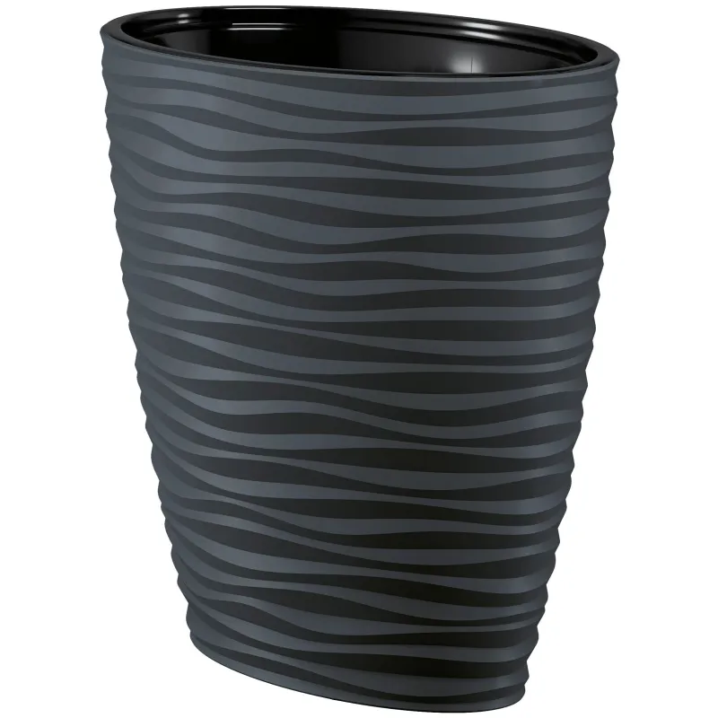 Puķu pods Form Plastic Sahara 3116-014, plastmasa, antracīta
