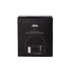 Bļoda stikla ar rokturi maku 19x19 cm