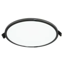 Lampa griesti LEDlife LPSR LPSR-24WW, 3000°K, LED, melna krās.