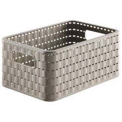 Grozs plastmasas 6L Country, gaiši brūns