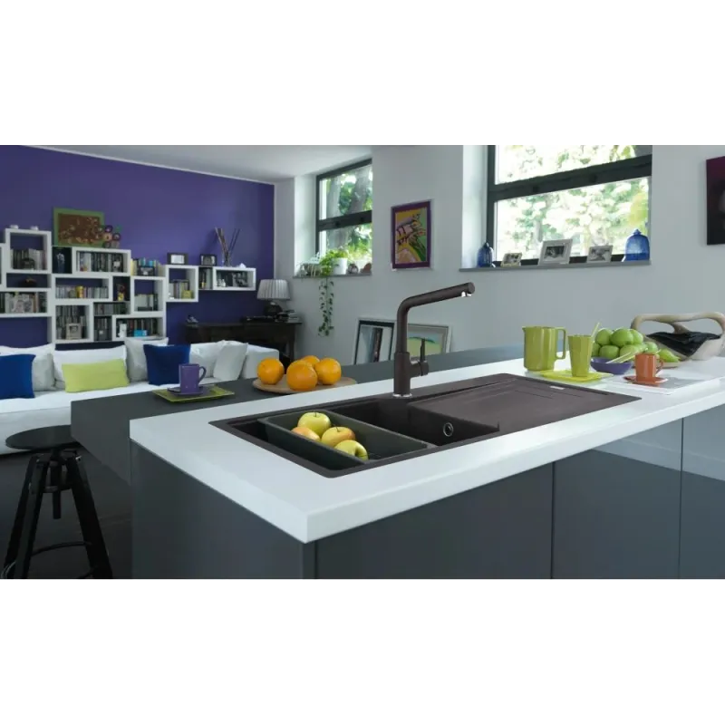 Virtuves jaucējkrāns Franke Urban 115.0595.091, melna krās.