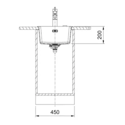 Izlietne gr.maris 125.0683.138 40x43 br.