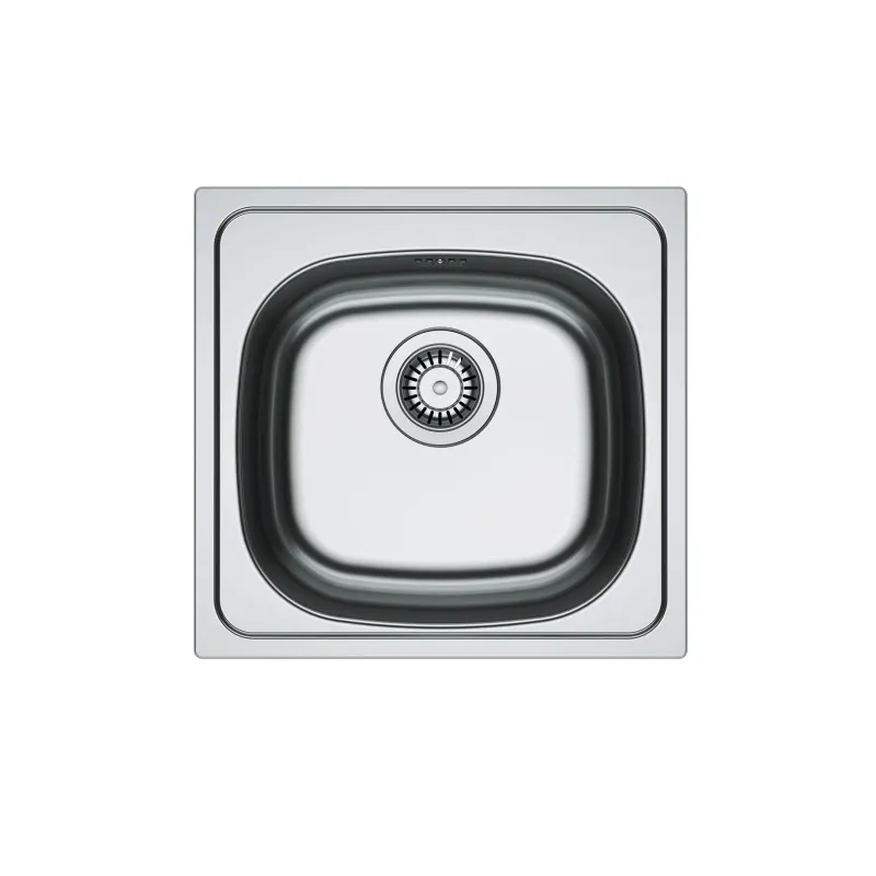 Virtuves izlietne Franke 101.0714.957, 43.5 cm x 45.5 cm x 18 cm, sudraba