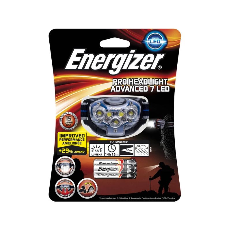 Lukturis energizer pro adv 7led +3aaa