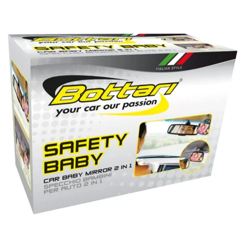 Aizmugures skata spogulis Bottari Baby Mirror 18284, 88x56 mm