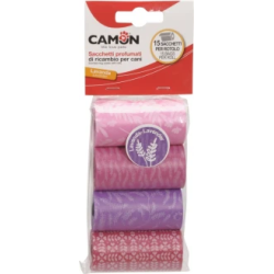 Camon Maisiņi izkārnījumu savākšanai ar lavandas aromātu 15 maisi x 4 ruļļī iepakojumā