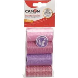 Camon Мешочки для экскрементов с ароматом лаванды 4 рулона по 15 пакетиков