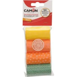 Camon Maisiņi izkārnījumu savākšanai ar ctrusaugļu aromātu 15 maisii x 4 ruļļī iepakojumā