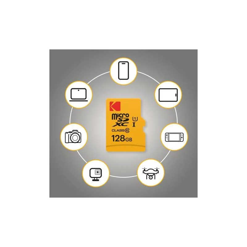 Kodak MicroSDXC 128GB UHS-I U1 V10 A1 Premium