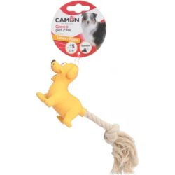 Camon Rot. Suņiem Lateksa dzīvn.ar virvi 15cm