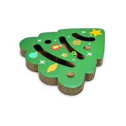 Žaislas katei Karlie, balta sp.-raudona sp.-žalia sp., 42 cm