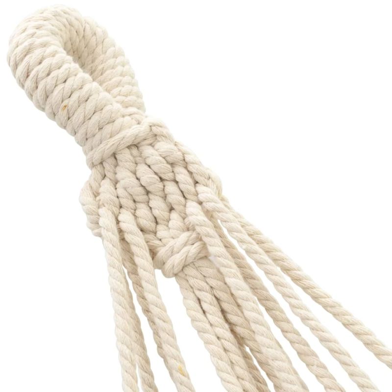 vidaXL šūpuļtīkls, krēmkrāsas, 260x150 cm