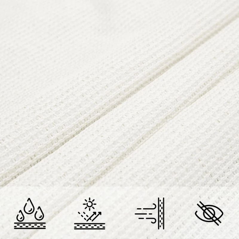 vidaXL saulessargs, 160 g-m², balts, 2x2,5 m, HDPE