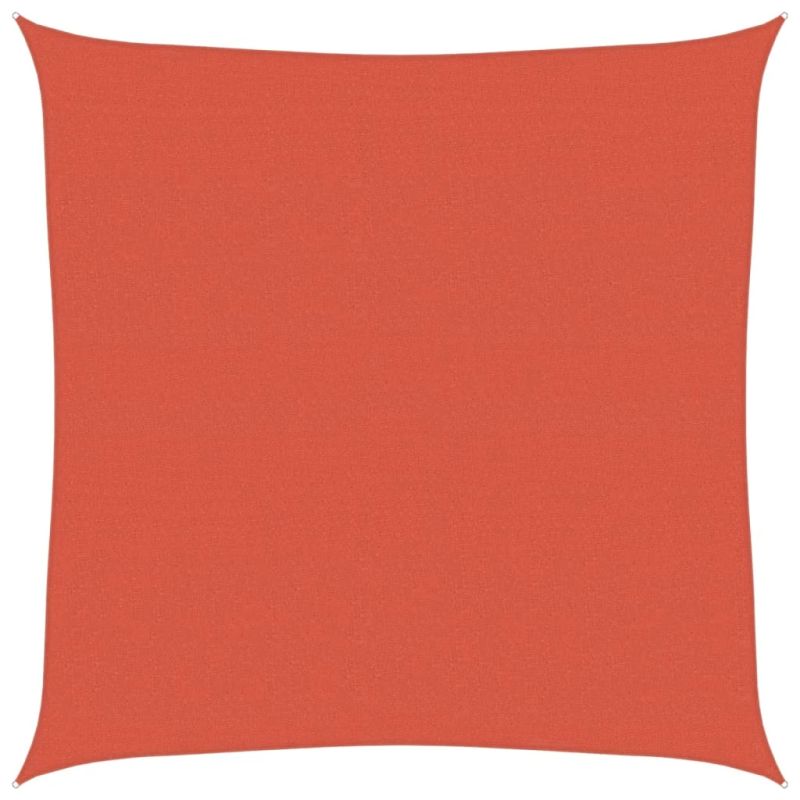 vidaXL saulessargs, 160 g-m², sarkanbrūns, 5x5 m, HDPE