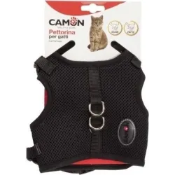Camon Krūšu siksna kaķiem regulējama melna L izm. 31-38 cm 41-48 cm