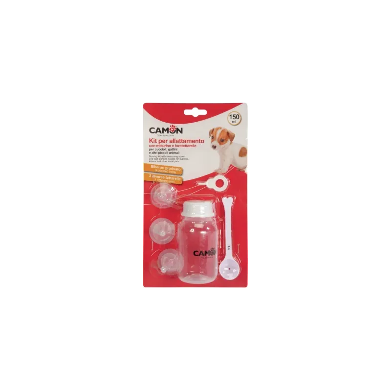 Camon Komplekts kucēnu -kaķenu maksl.baroš., 3 izmēru knupīši, pudele 150ml