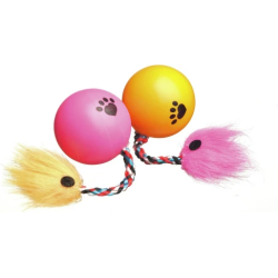 Camon Rotaļlieta Kaķiem - Bumba 3,5 cm ar virvi