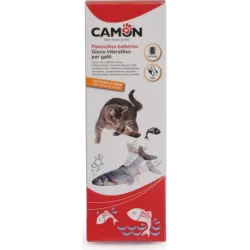 Camon Интерактивная игрушка для кошек - танцующая рыбка с кошачьей травой