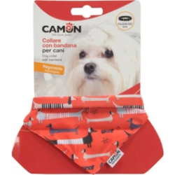 Camon Kaklasiksna suņiem ar sarkanu bandānu 15x250-430mm S