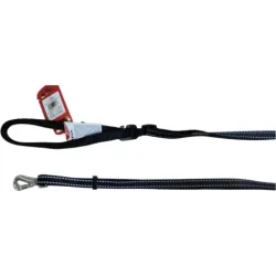 Pavada suņiem melna kr. un atstaroj. šuvēm 25x1200-2000mm