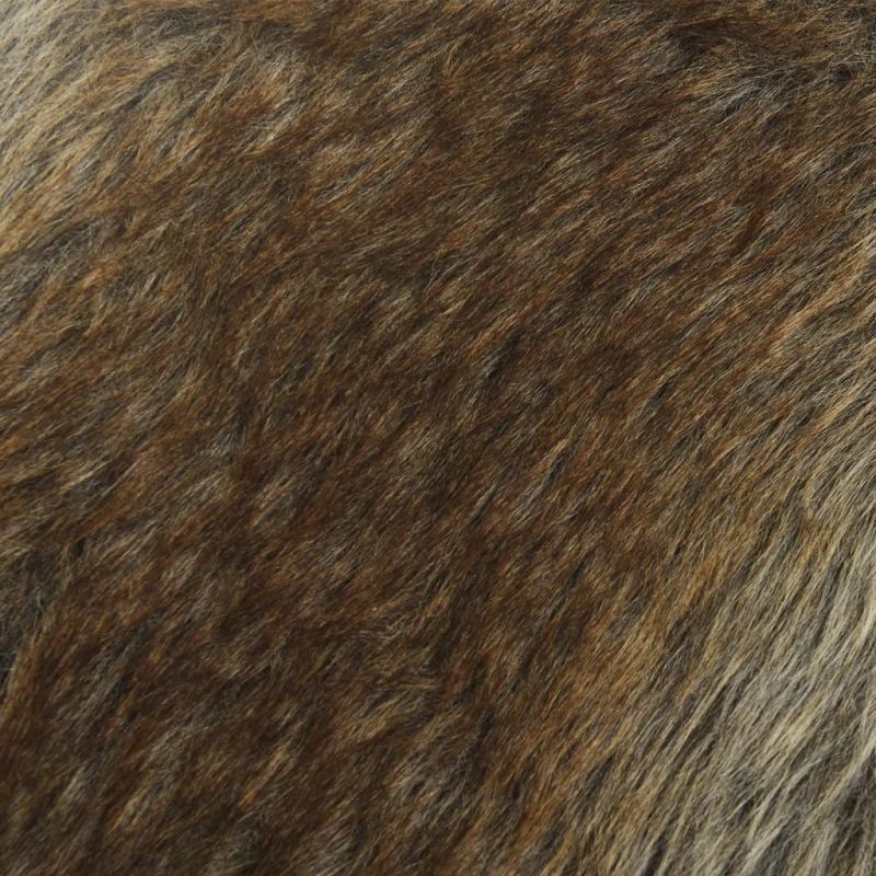 vidaXL apaļš krēsls ar uzglabāšanas nodalījumu, daudzkrāsains plīšs 31 x 37 cm