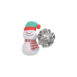 Camon Rotaļlieta kaķiem Ziemassvētku plīša sniegavīrs 4x4cm
