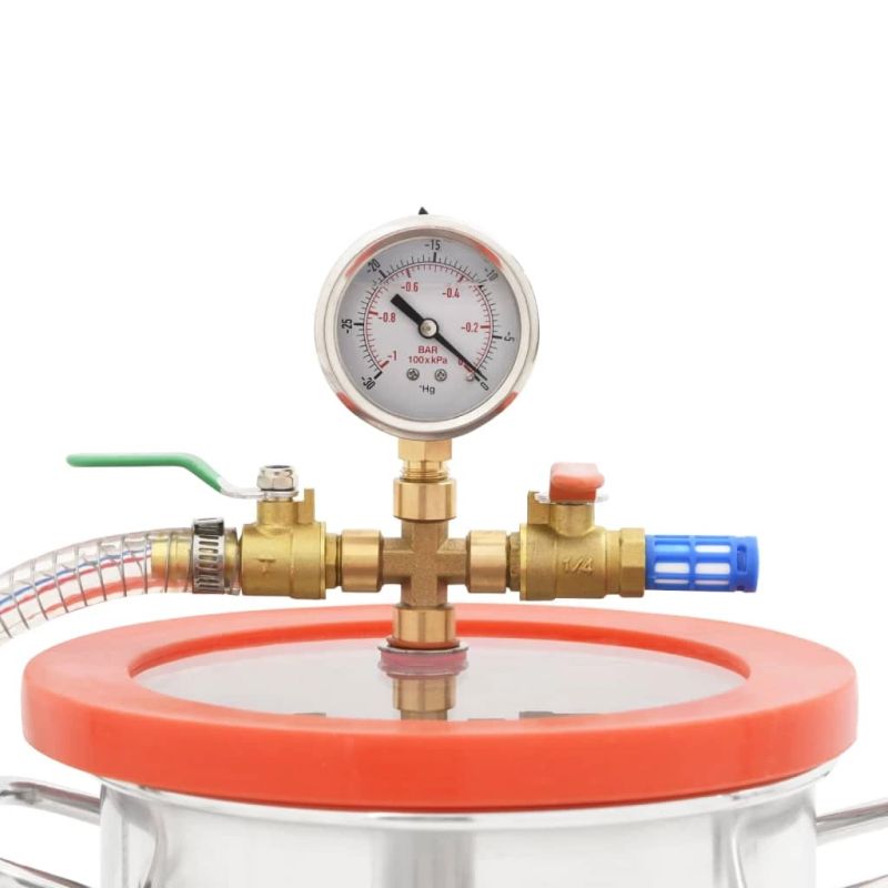 vidaXL vakuuma kamera ar vienpakāpes sūkni, 5,5 l