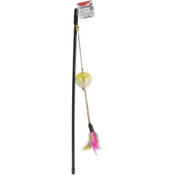 Camon Rotaļlieta Kaķiem - Nūja ar spalvām un bumbu, 46cm
