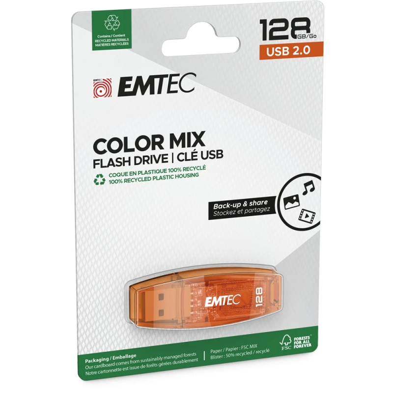 Emtec USB2.0 C410 128GB Orange