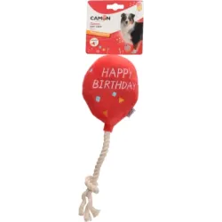 Camon Rotaļlieta suņiem - plīša balons HAPPY BIRTHDAY ar virvi 30cm