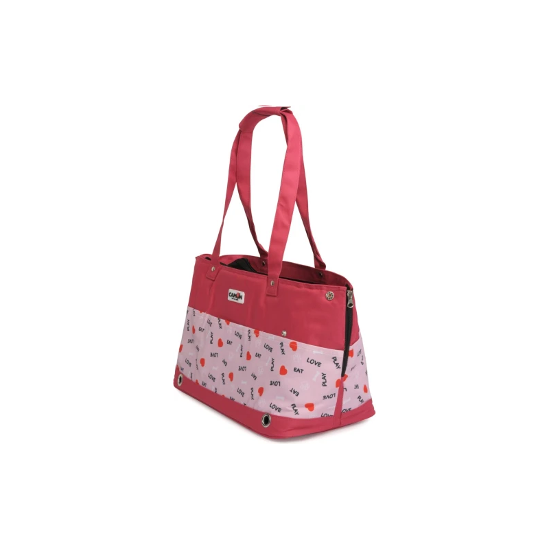 Camon Transportēšanas soma Eat-Love-Play - SARKANĀ krāsā 42x21x27 cm