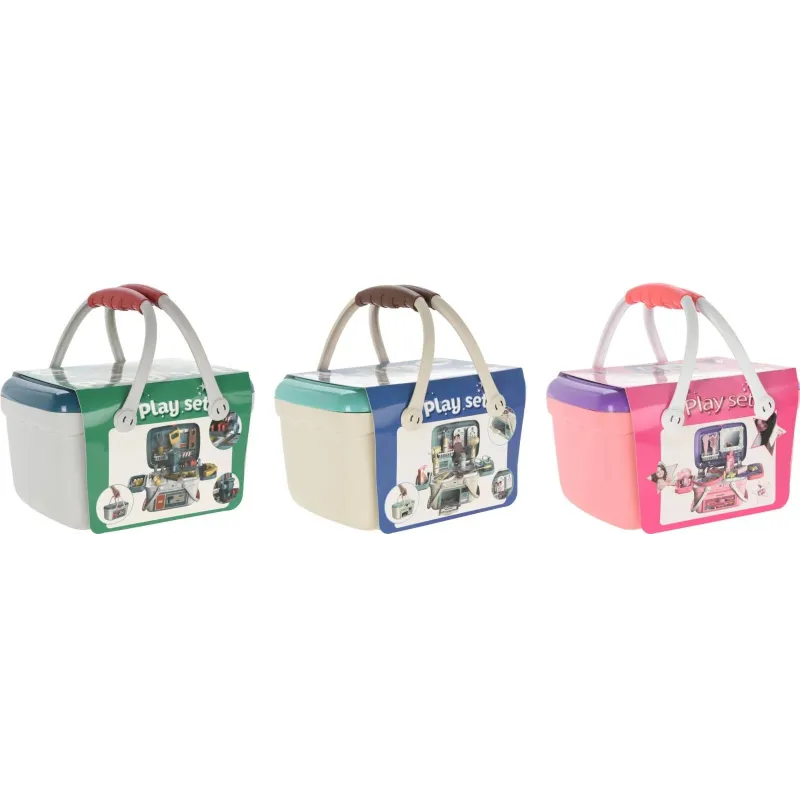 Rotaļu meistara instruments S34936330, zila-zaļa-rozā