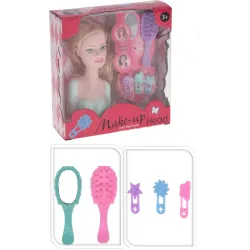 Lelles galva ar aksesuāriem Make-up S34937110, 13 cm, daudzkrāsaina