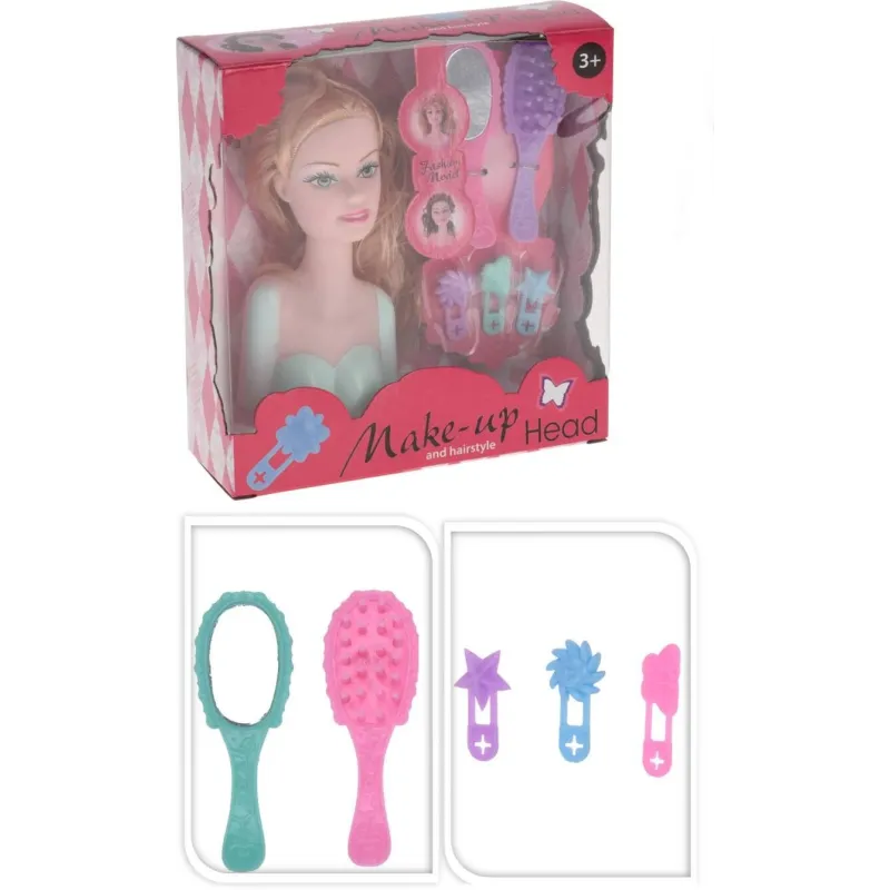 Lelles galva ar aksesuāriem Make-up S34937110, 13 cm, daudzkrāsaina