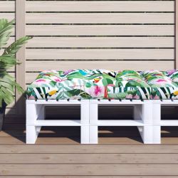 vidaXL palešu mēbeļu spilvens, 120x80x12 cm, audums, daudzkrāsains