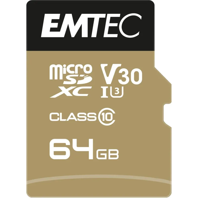Emtec MicroSDXC 64GB UHS-I U3 V30 A1 SpeedIN Pro
