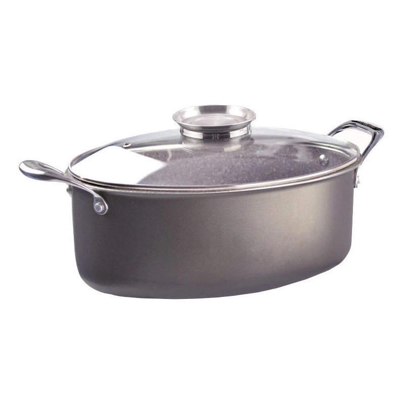 Pensofal 5521 Invictum Professional Oval Saucepan 32cm ,2 handles w-glass,