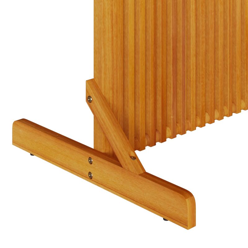 vidaXL Privātuma ekrāns Brūna 79.5 x 50 x 110 cm Akācijas masīvkoks