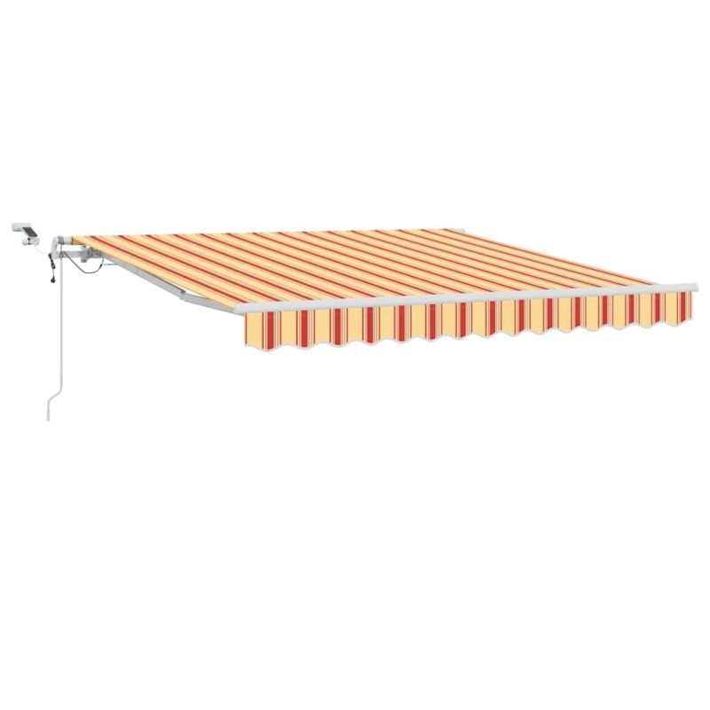 vidaXL Izvelkams jumtiņš Dzeltena un oranža 350 x 250 cm